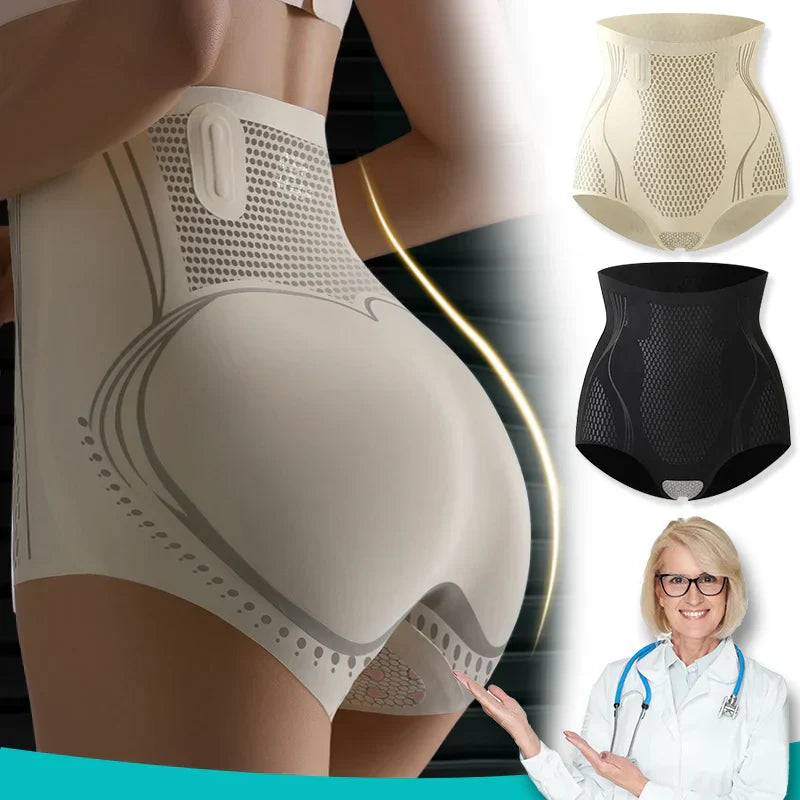 Ice Silk Ion Fibre Repair Shaping Shorts Tummy Control Underpants